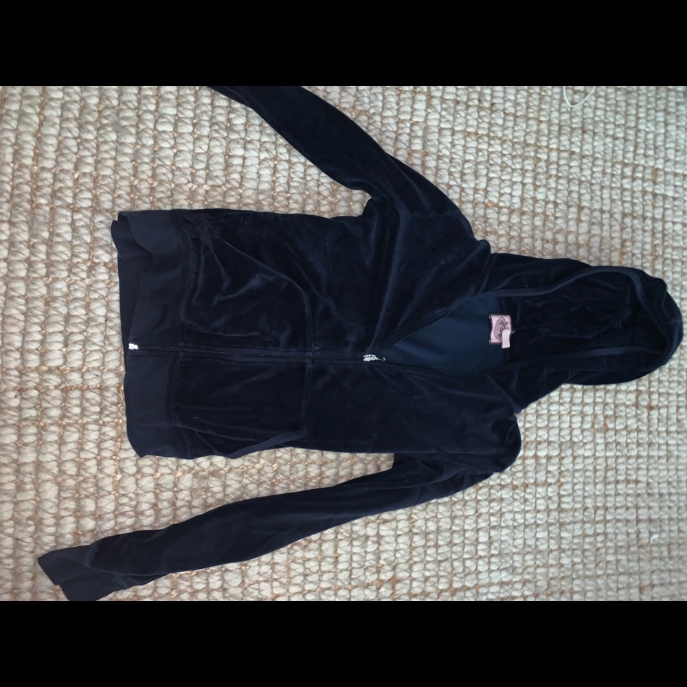 Navy juicy couture track hoodie